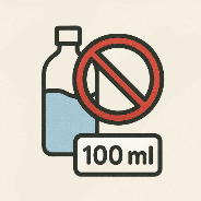 Líquidos superiores a 100ml en total