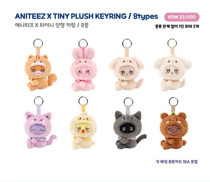 ANITEEZ X TINY PLUSH KEYRING