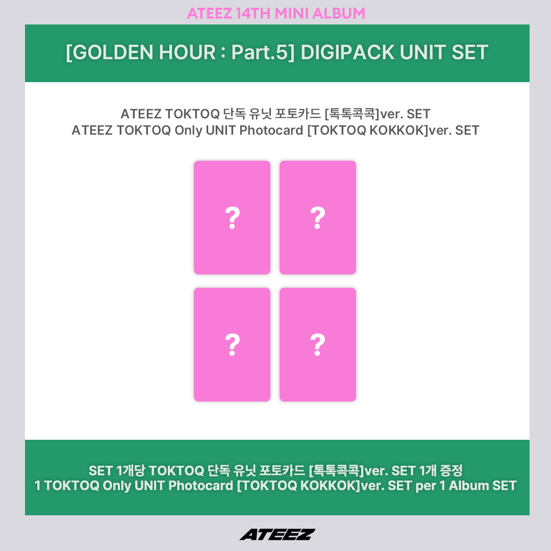 DIGIPACK UNIT SET 3
