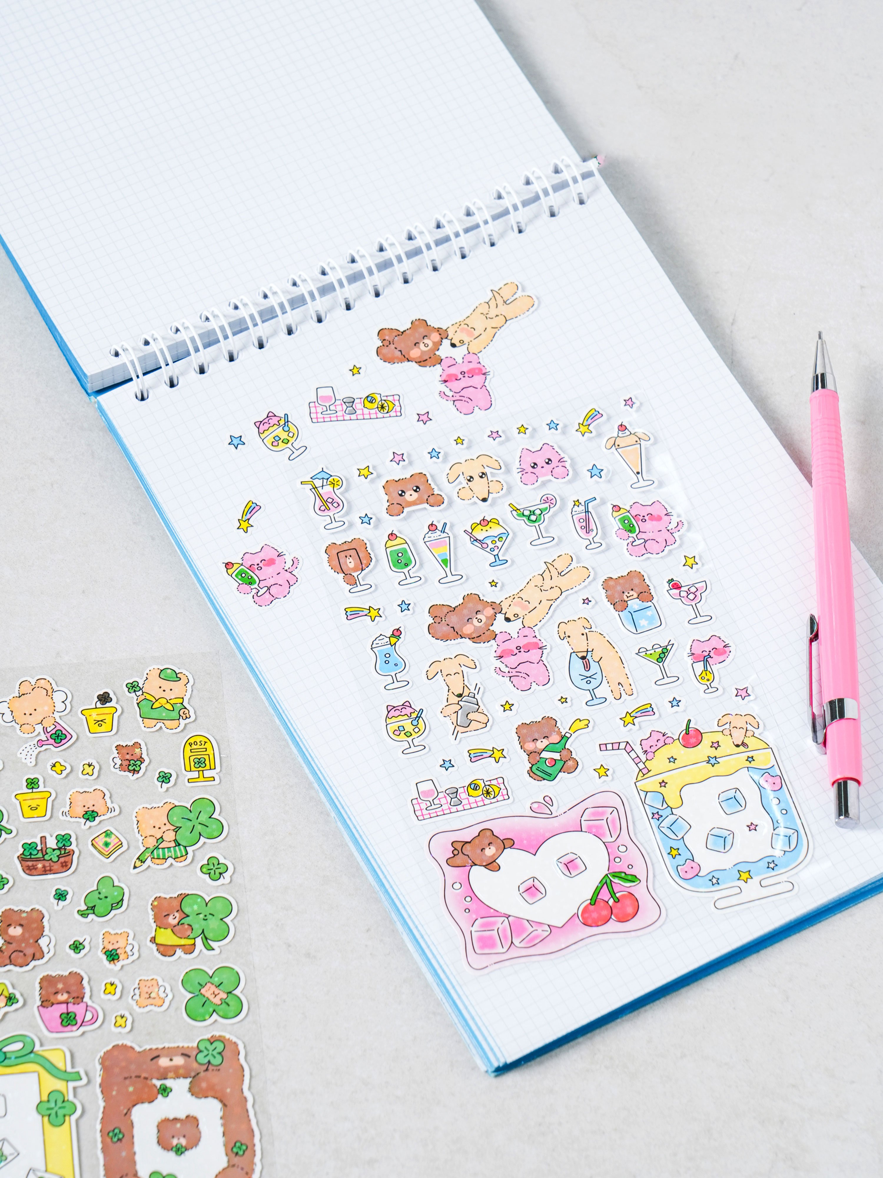 4 sparkly fairy stickers 3