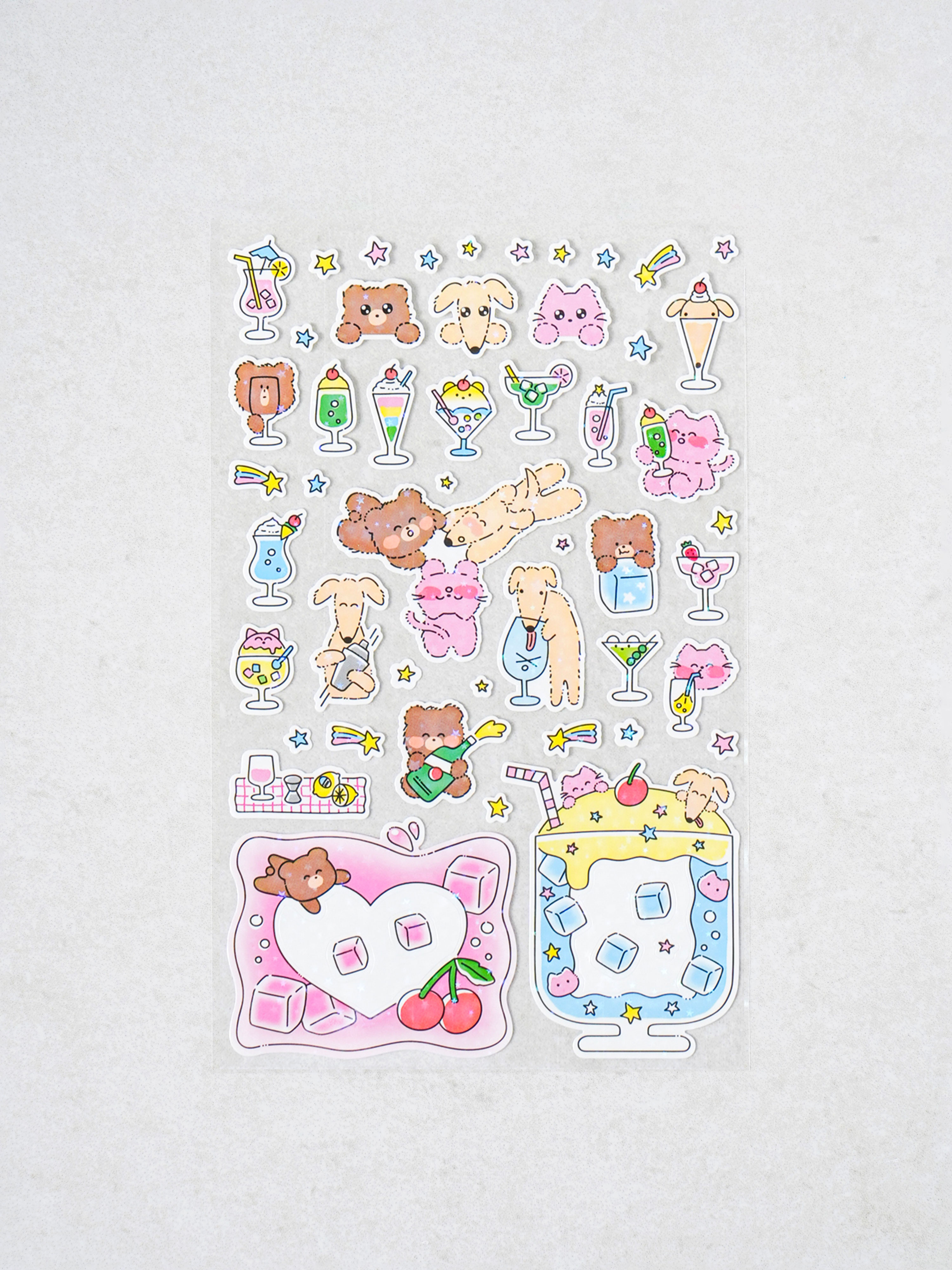 4 sparkly fairy stickers 5