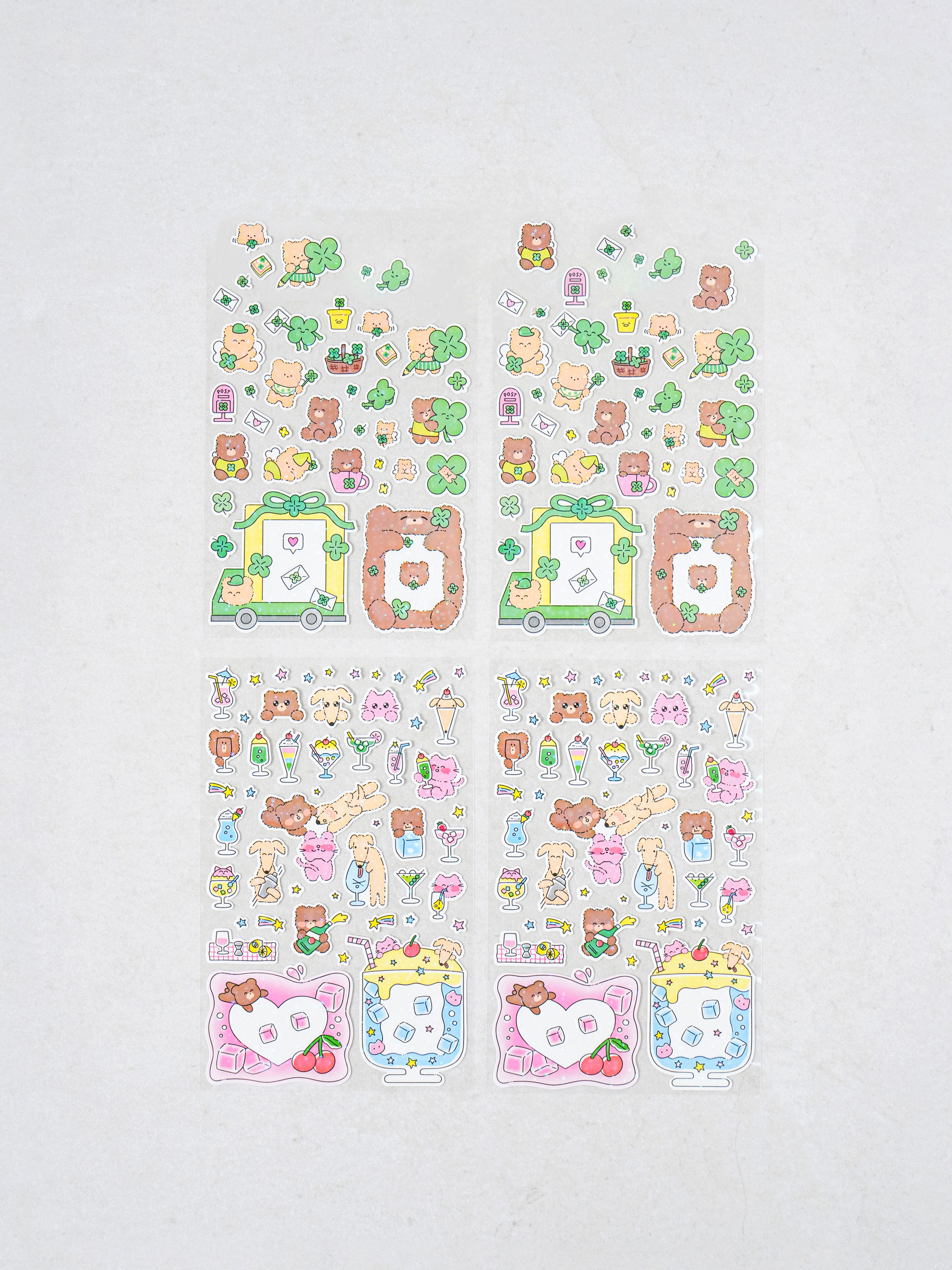 4 sparkly fairy stickers 8