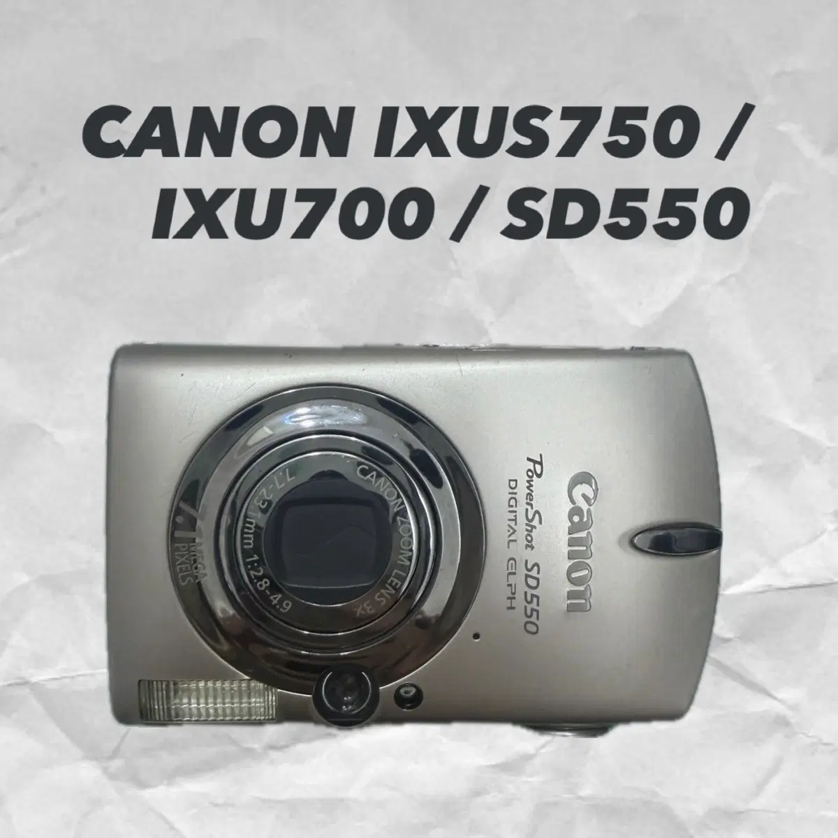 (Wonhee Dica/Full Box/Rare Color/Korean/Sample) Canon SD550/IXUS750/IXY700 Gold